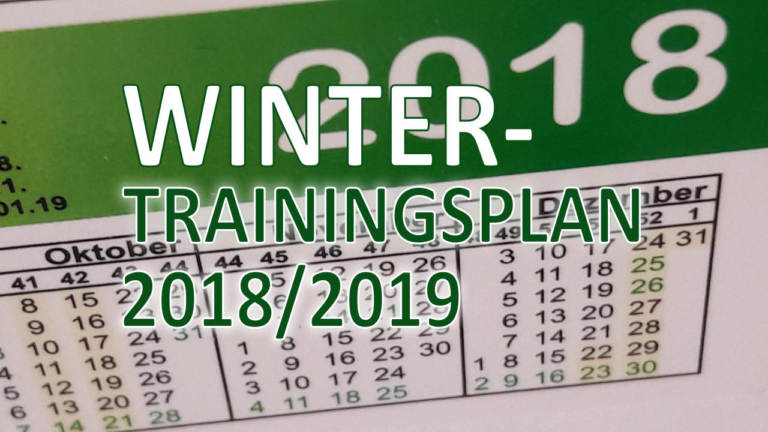 Trainingsplan Winter 2018/2019